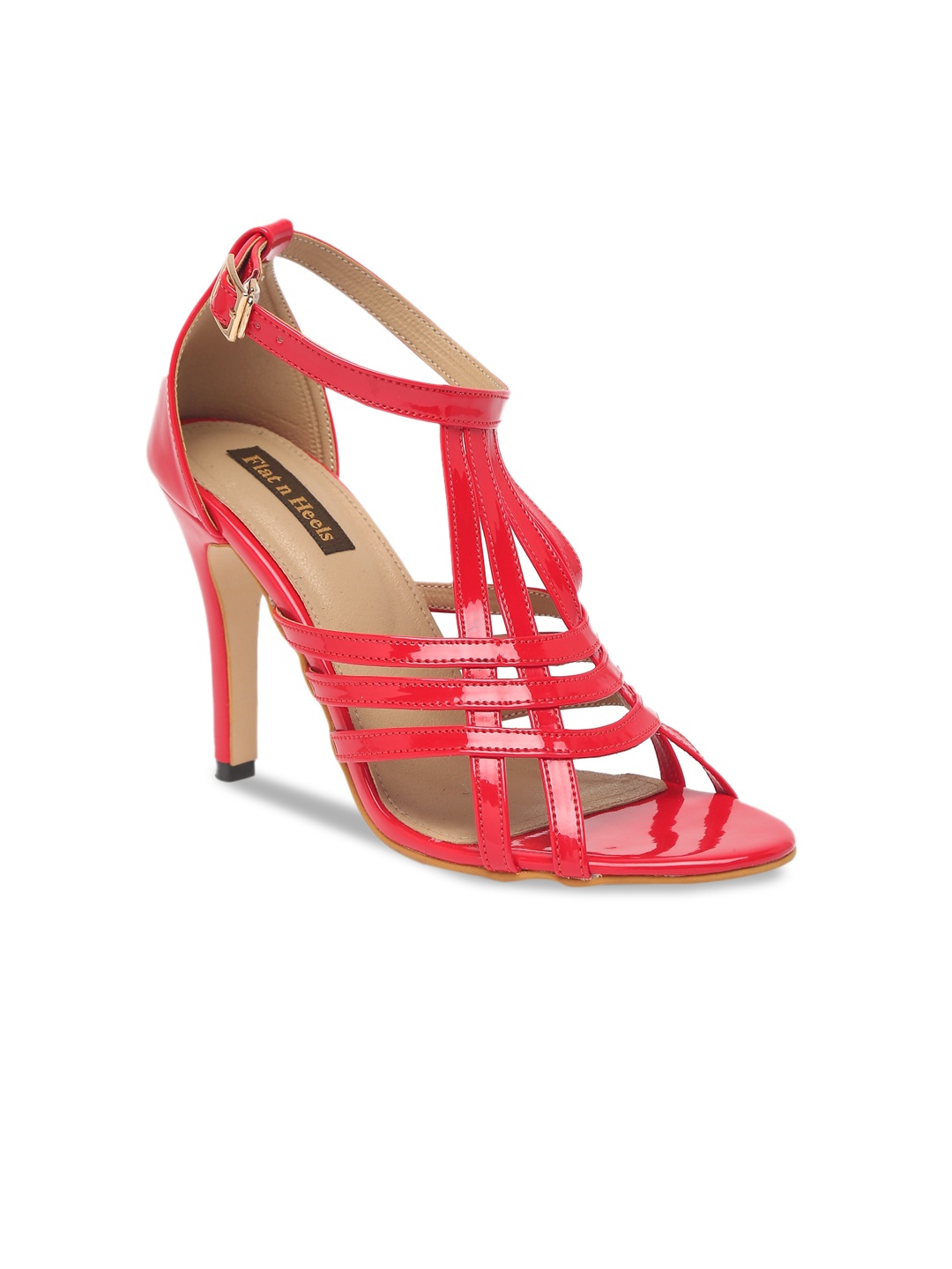 

Flat n Heels Strappy Slim Heels Gladiators, Red