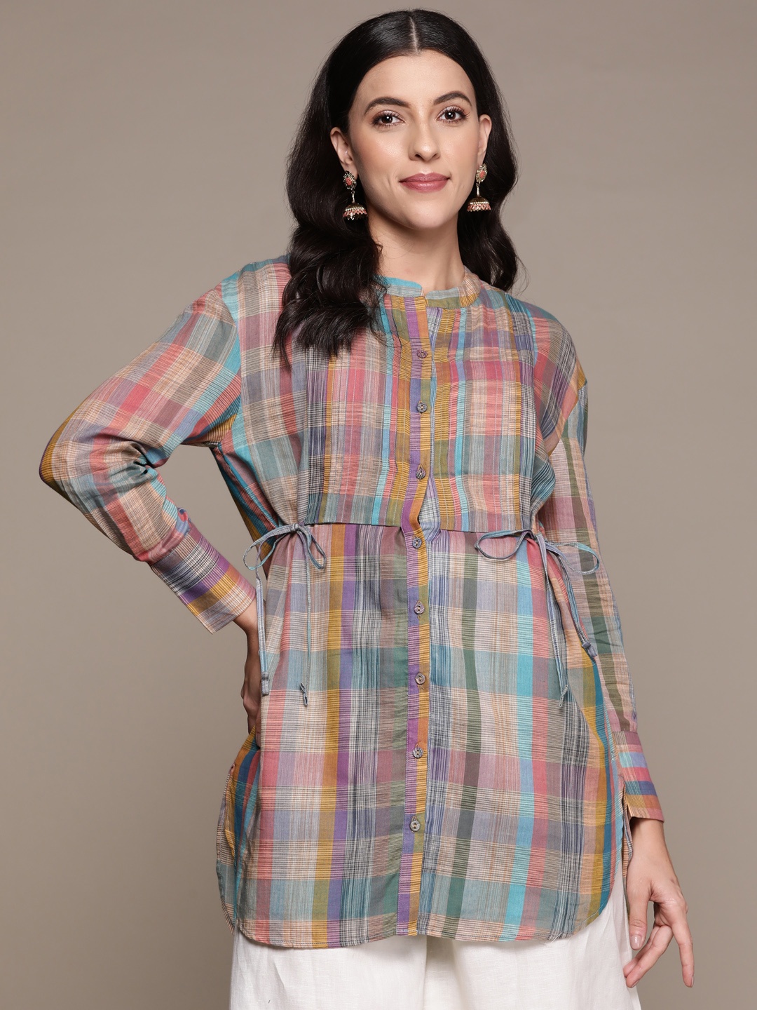 

Ritu Kumar Printed Pure Cotton Kurti, Multi