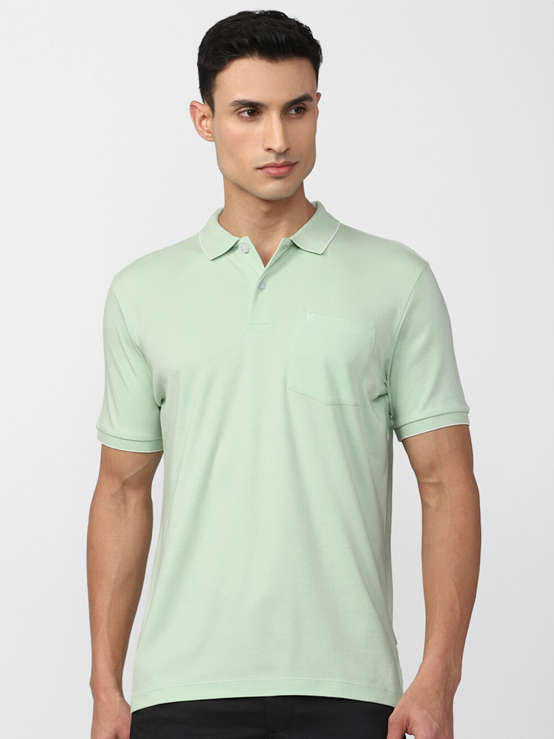 

Van Heusen Regular Fit Polo Collar T-shirt, Green