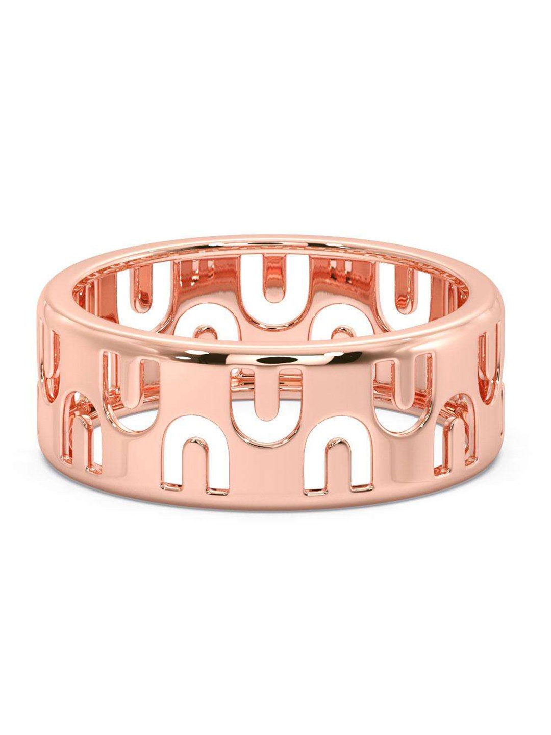 

CANDERE A KALYAN JEWELLERS COMPANY Men 18KT BIS Hallmark Rose Gold Ring- 4.53 g