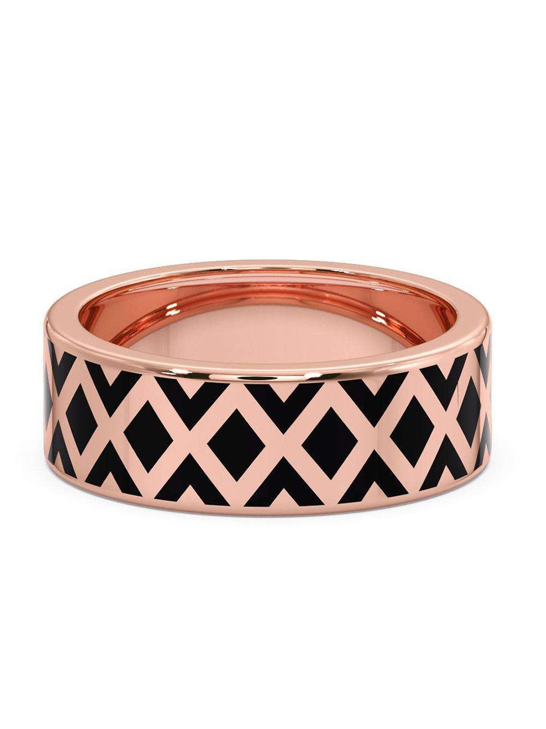 

CANDERE A KALYAN JEWELLERS COMPANY Men 18KT BIS Hallmark Rose Gold Ring - 5.4 gm