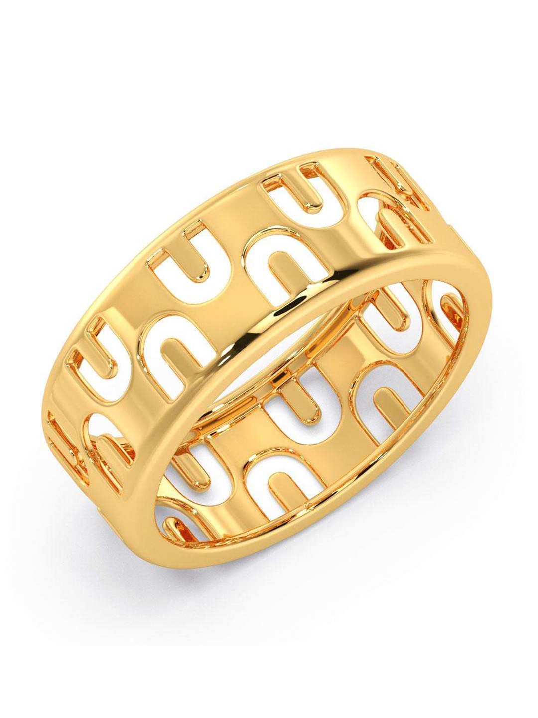 

CANDERE A KALYAN JEWELLERS COMPANY Men 18KT BIS Hallmark Gold Finger Ring- 4.1gm