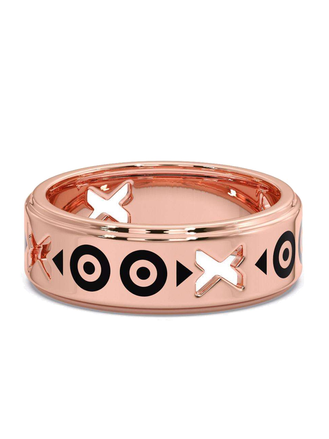 

CANDERE A KALYAN JEWELLERS COMPANY Men 18KT BIS Hallmark Rose Gold Finger Ring-6.25gm