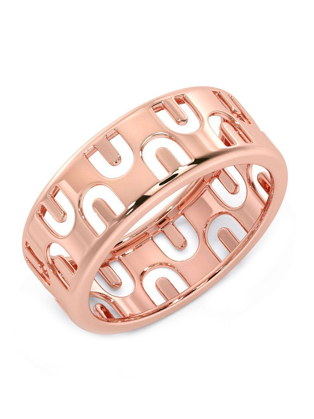 

CANDERE A KALYAN JEWELLERS COMPANY Men 18KT BIS Hallmark Rose Gold Finger Ring- 4.6gm