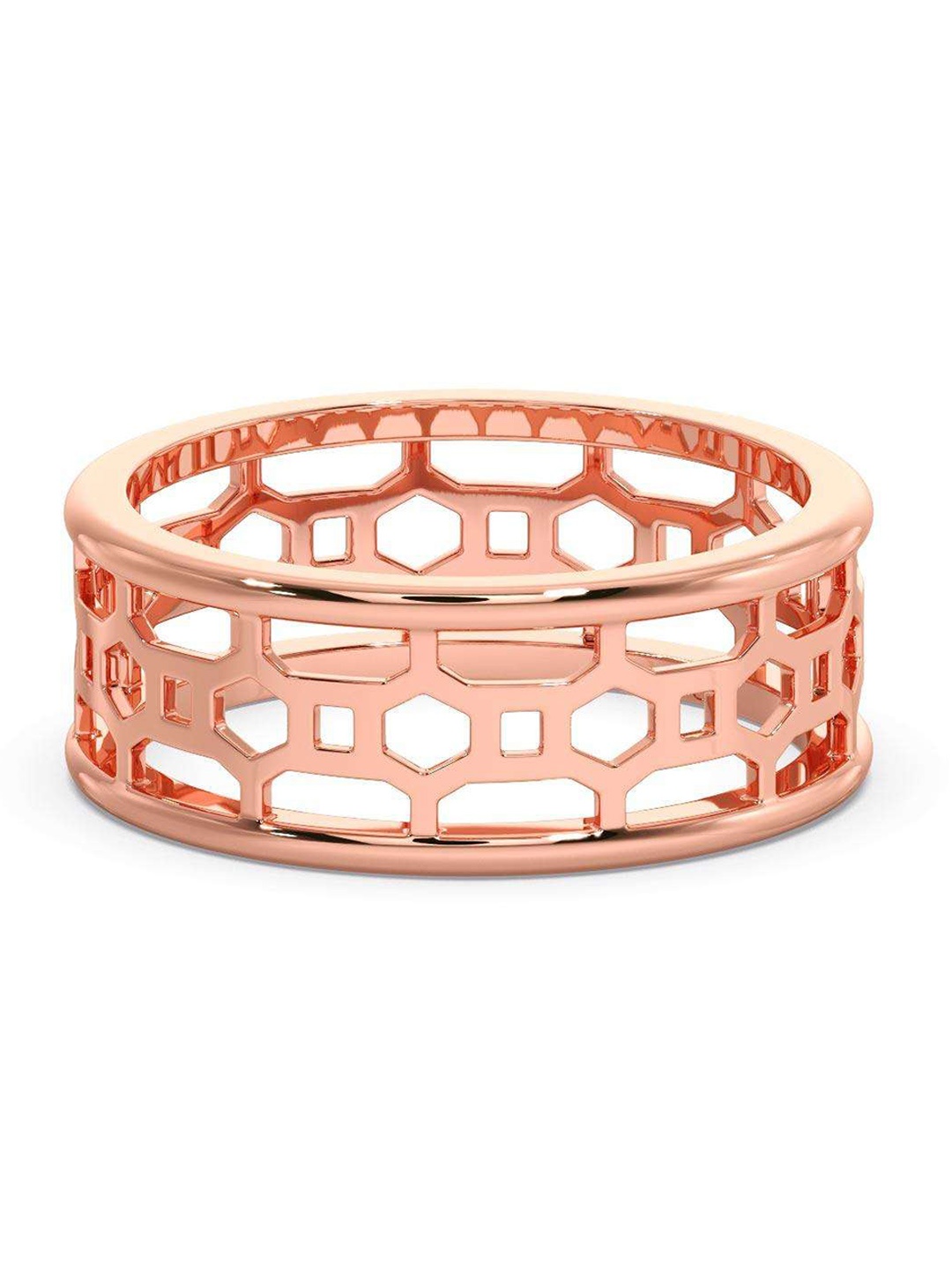 

CANDERE A KALYAN JEWELLERS COMPANY Men 18KT Rose Gold Ring-3.93 g