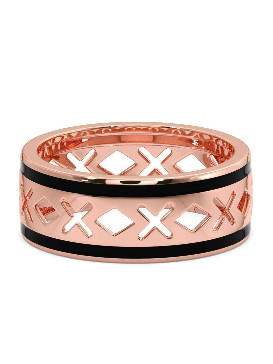

CANDERE A KALYAN JEWELLERS COMPANY Men 18KT Rose Gold Ring 3.8 g