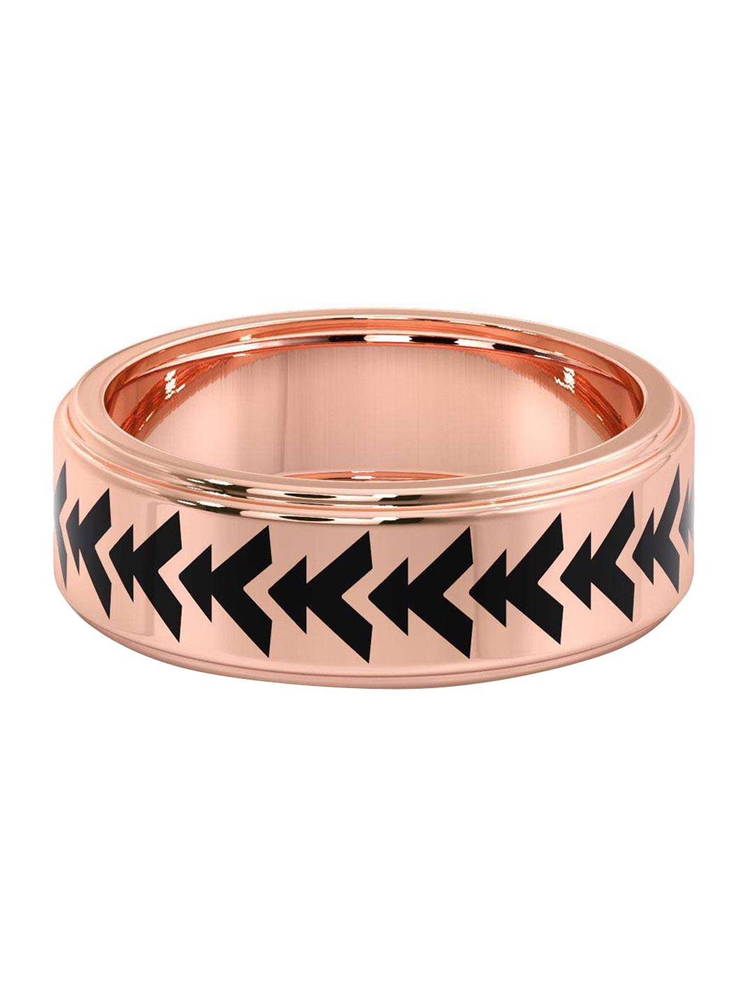 

CANDERE A KALYAN JEWELLERS COMPANY Men 14KT Rose Gold Ring-4.72gm