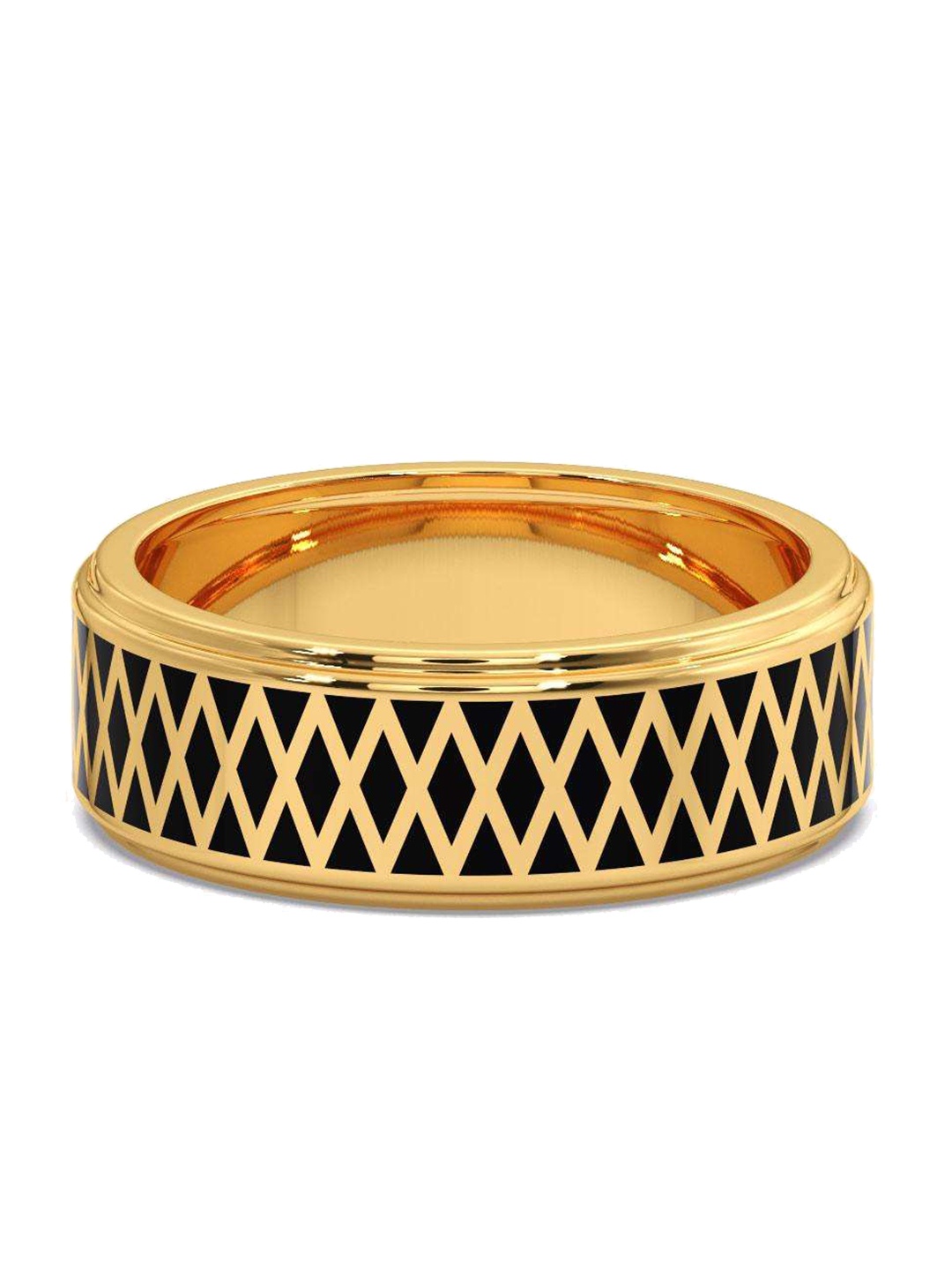 

CANDERE A KALYAN JEWELLERS COMPANY Men 14KT BIS Hallmark Gold Finger Ring-3.8 gm