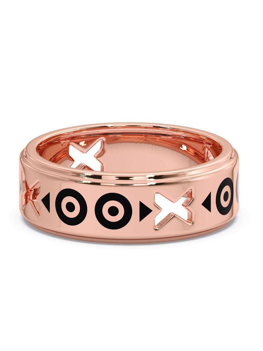 

CANDERE A KALYAN JEWELLERS COMPANY Men 14KT Rose Gold Ring-5.19 g
