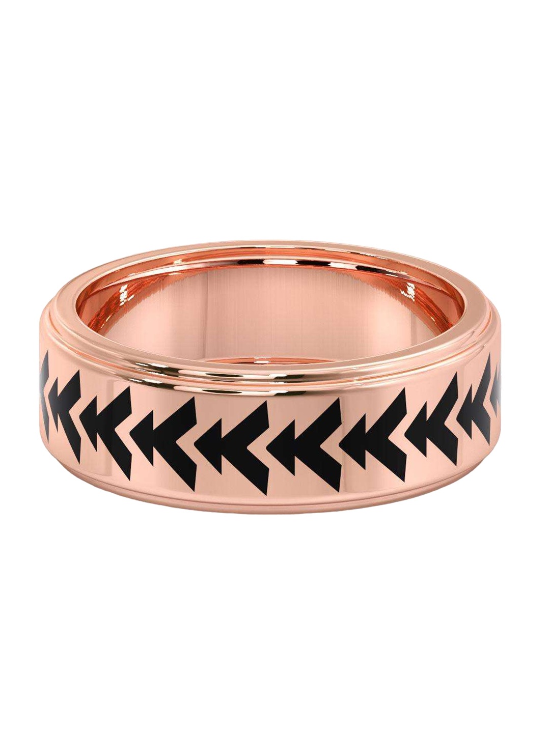 

CANDERE A KALYAN JEWELLERS COMPANY Men 18KT BIS Hallmark Rose Gold Finger Ring- 5.72gm