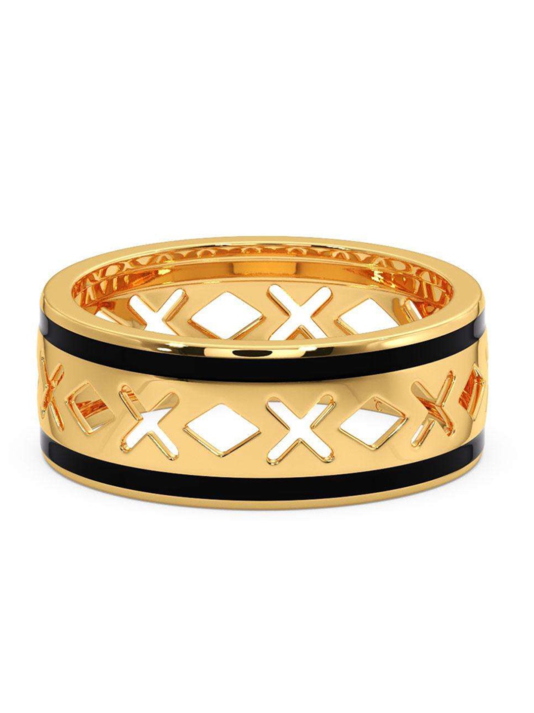 

CANDERE A KALYAN JEWELLERS COMPANY Men 18KT Gold Ring- 4.41 g