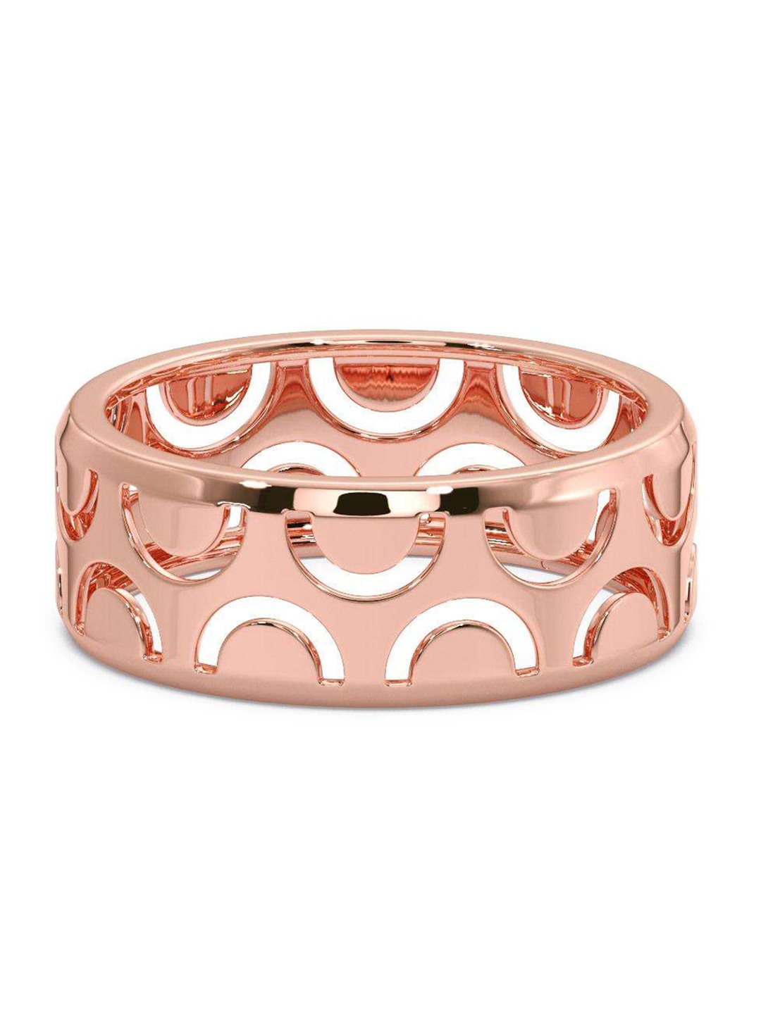 

CANDERE A KALYAN JEWELLERS COMPANY Men 18KT Rose Gold Ring 4.13 g
