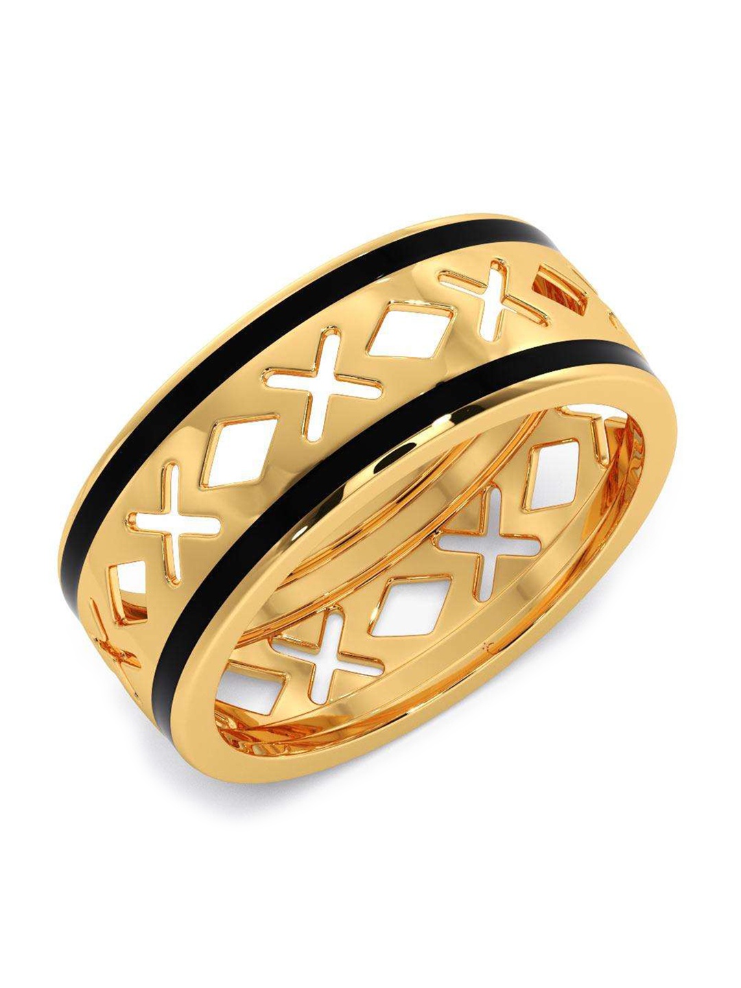 

CANDERE A KALYAN JEWELLERS COMPANY Men 18KT BIS Hallmark Gold Finger Ring 4.15 g