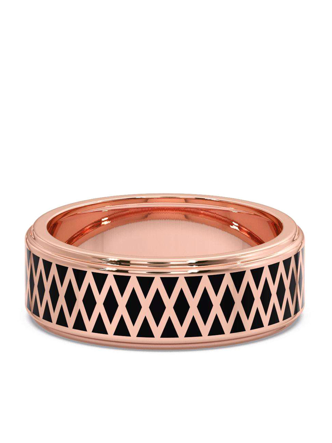 

CANDERE A KALYAN JEWELLERS COMPANY Men 14KT Rose Gold Ring - 4.13 gm