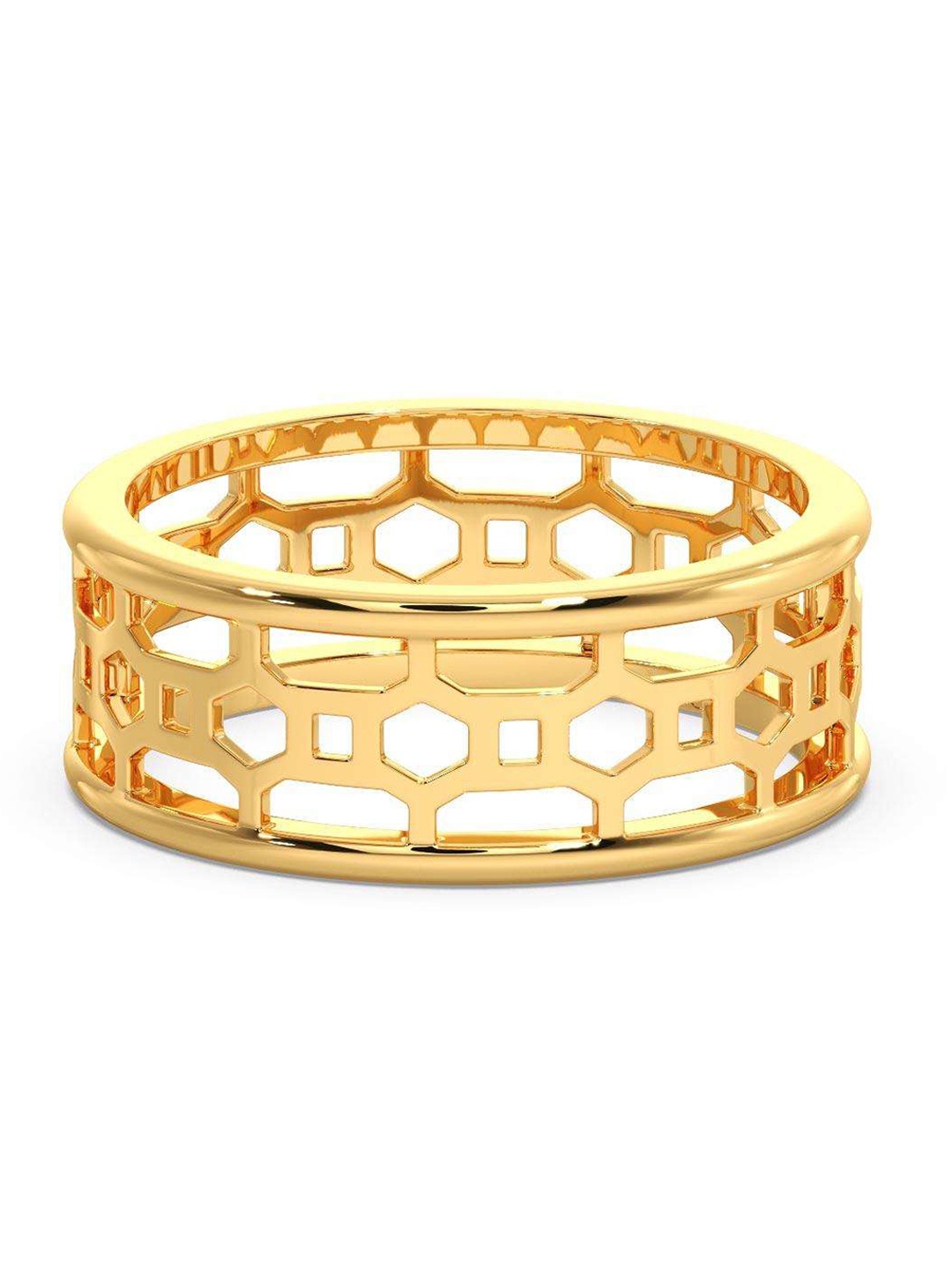

CANDERE A KALYAN JEWELLERS COMPANY Men 18KT BIS Hallmark Gold Finger Ring-3.74gm
