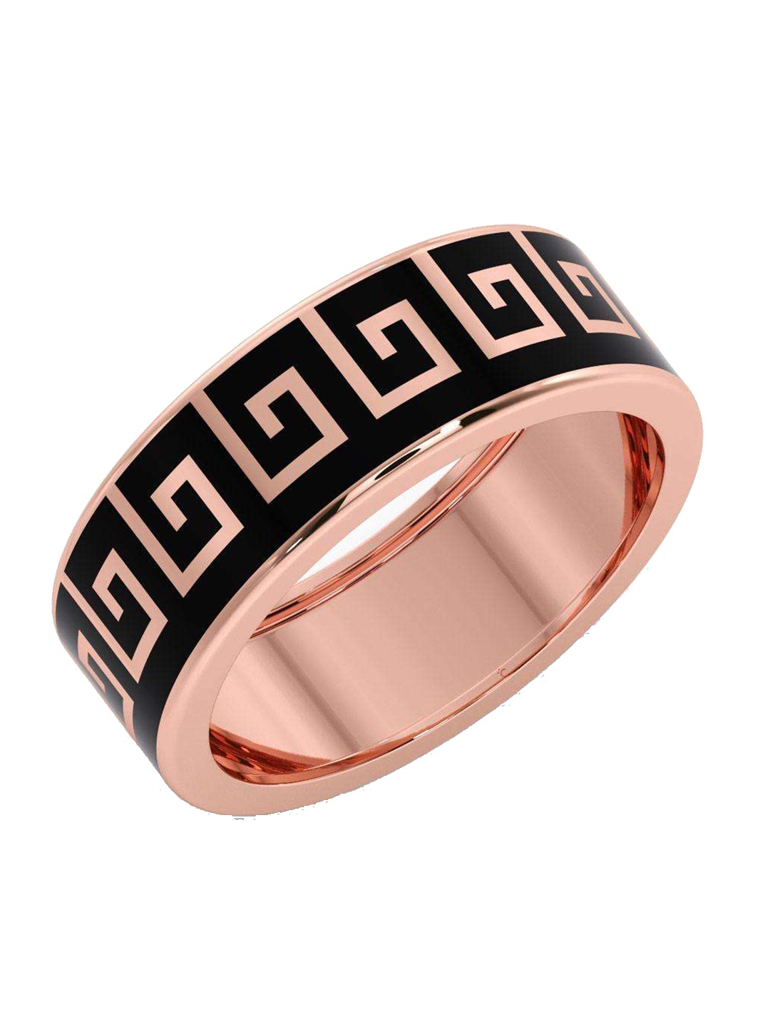 

CANDERE A KALYAN JEWELLERS COMPANY Men 14KT BIS Hallmark Rose Gold Finger Ring-3.93 g