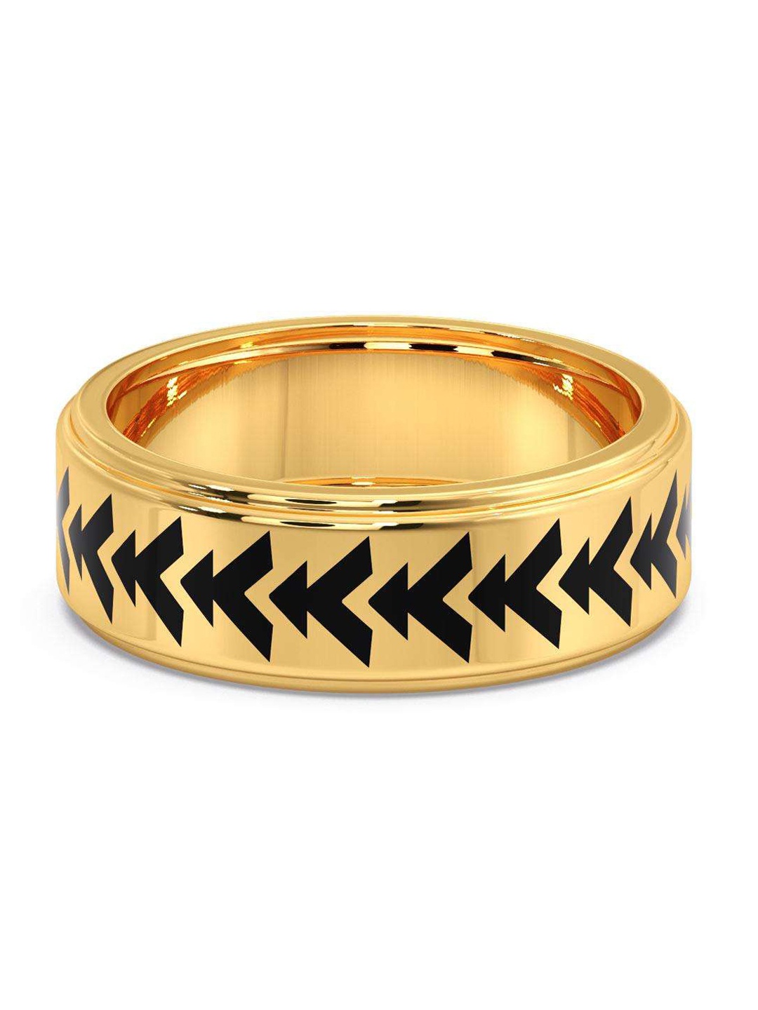 

CANDERE A KALYAN JEWELLERS COMPANY Men 18KT Gold Finger Ring-5.39 gm
