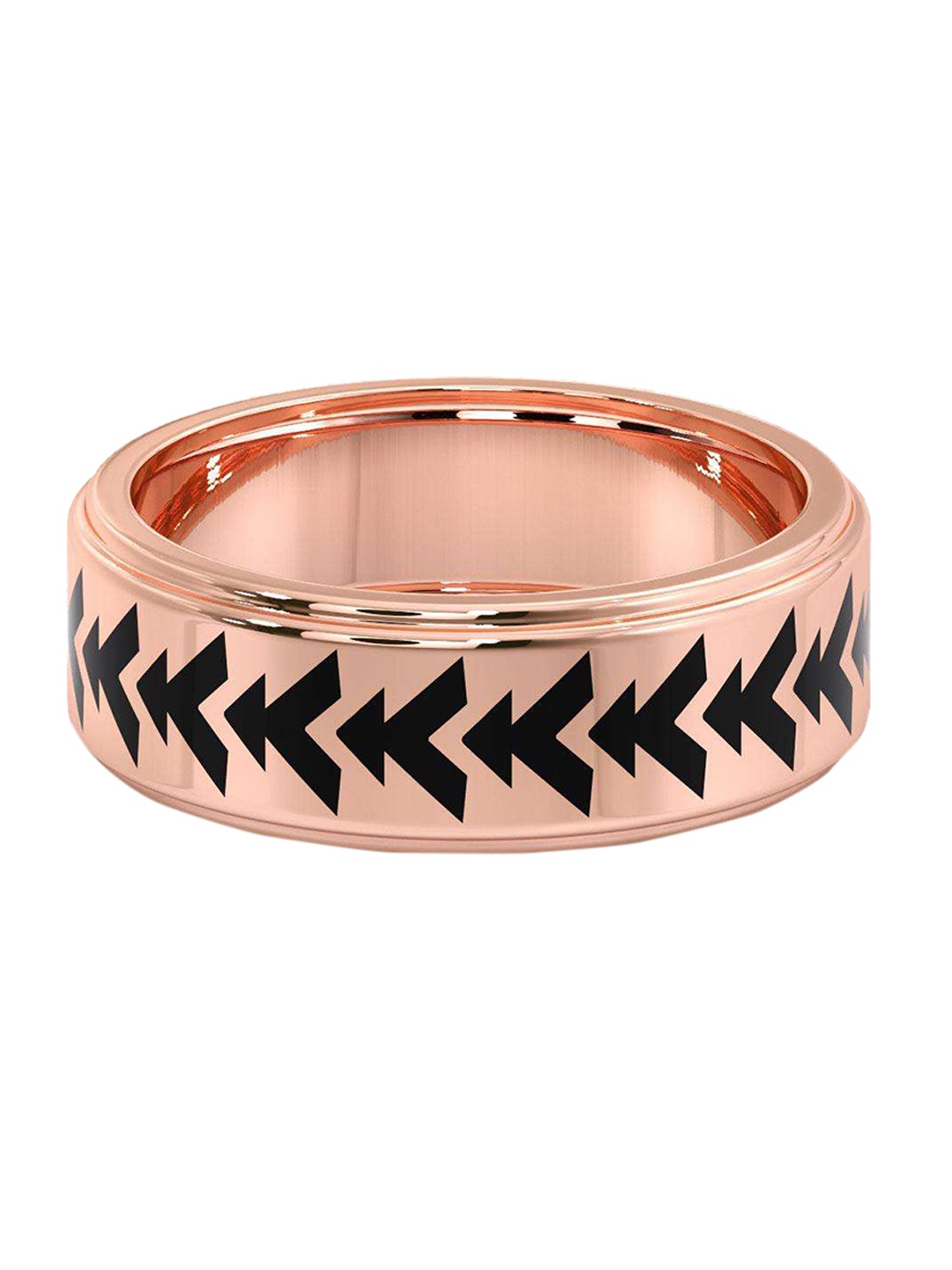 

CANDERE A KALYAN JEWELLERS COMPANY Men 14KT Rose Gold Ring - 4.43 gm