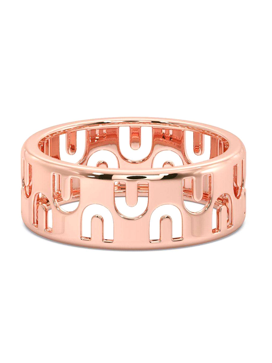 

CANDERE A KALYAN JEWELLERS COMPANY Men 14KT Rose Gold Ring-3.32 g