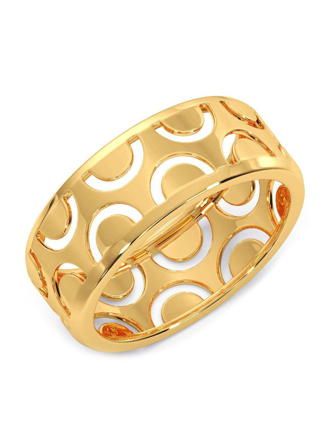 

CANDERE A KALYAN JEWELLERS COMPANY Men 14KT BIS Hallmark Gold Finger Ring 3.82 g