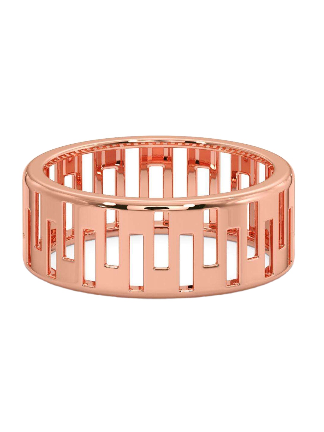 

CANDERE A KALYAN JEWELLERS COMPANY Men 14KT Rose Gold Finger Ring-3.15 gm
