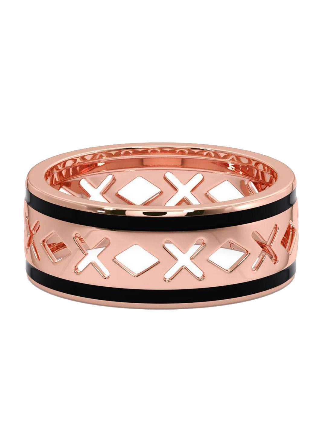 

CANDERE A KALYAN JEWELLERS COMPANY Men 14KT BIS Hallmark Rose Gold Ring- 3.34 gm