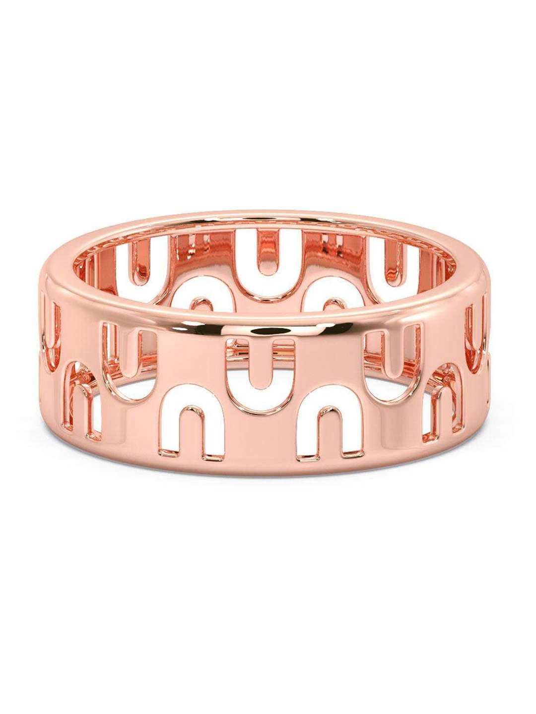 

CANDERE A KALYAN JEWELLERS COMPANY Men 18KT BIS Hallmark Rose Gold Ring - 3.62 g