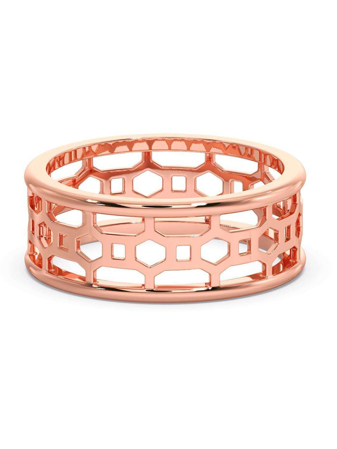 

CANDERE A KALYAN JEWELLERS COMPANY Men 14KT Rose Gold Ring - 3.44 gm