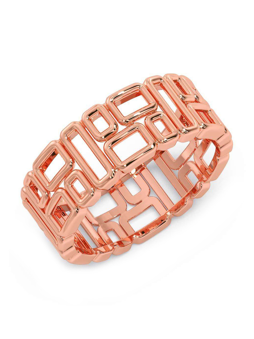 

CANDERE A KALYAN JEWELLERS COMPANY Men 14KT BIS Hallmark Rose Gold Ring - 3.82 g