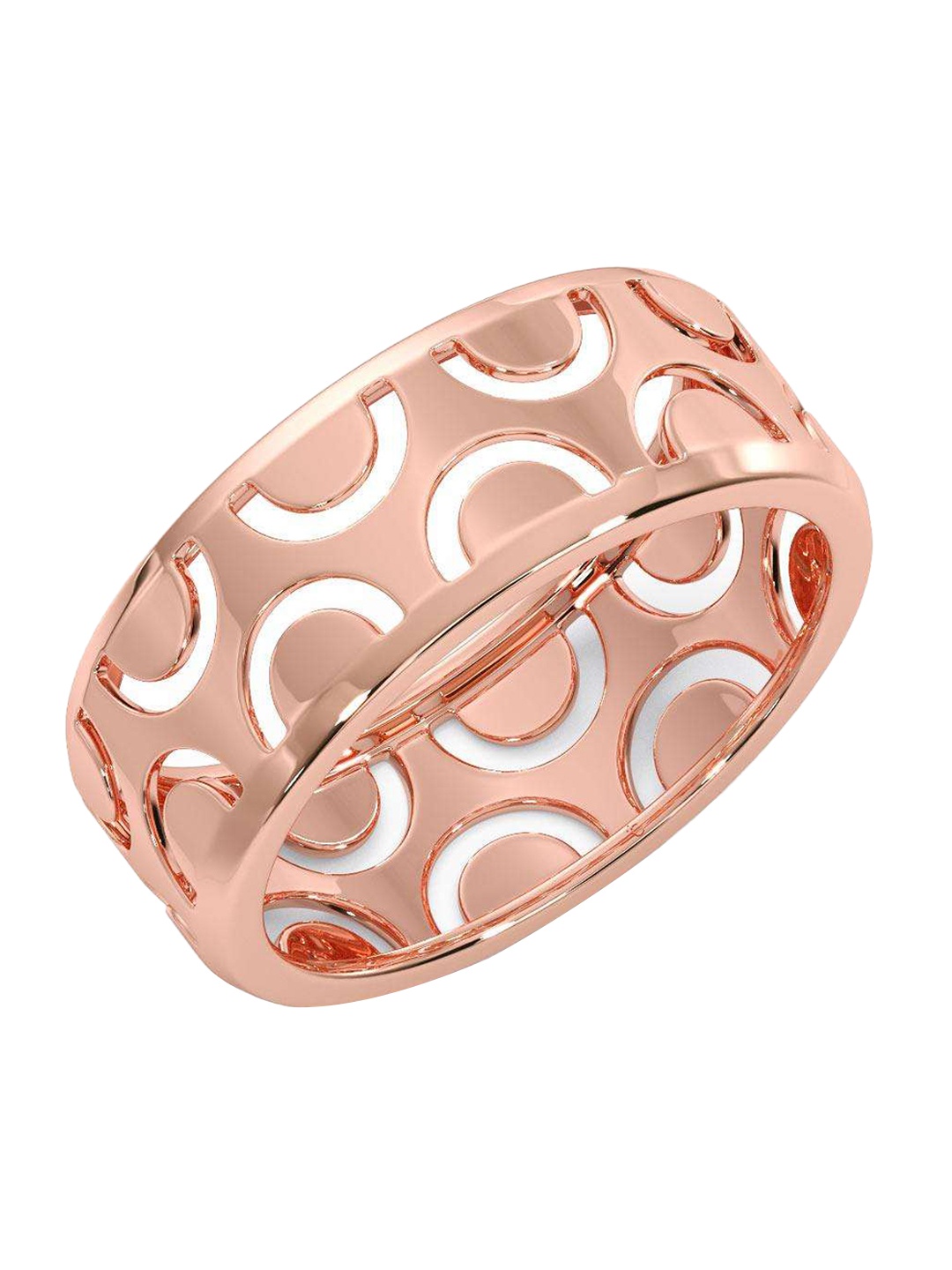 

CANDERE A KALYAN JEWELLERS COMPANY Men 14KT Rose Gold Ring-3.94 g