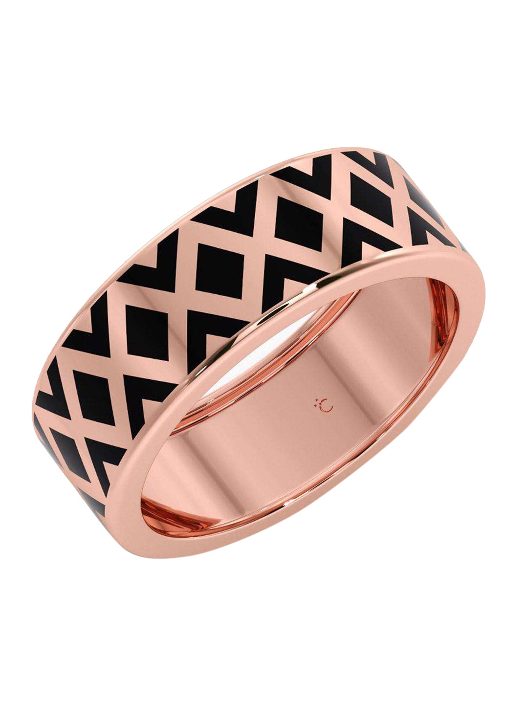 

CANDERE A KALYAN JEWELLERS COMPANY Men 14KT BIS Hallmark Rose Gold Finger Ring-4.49gm