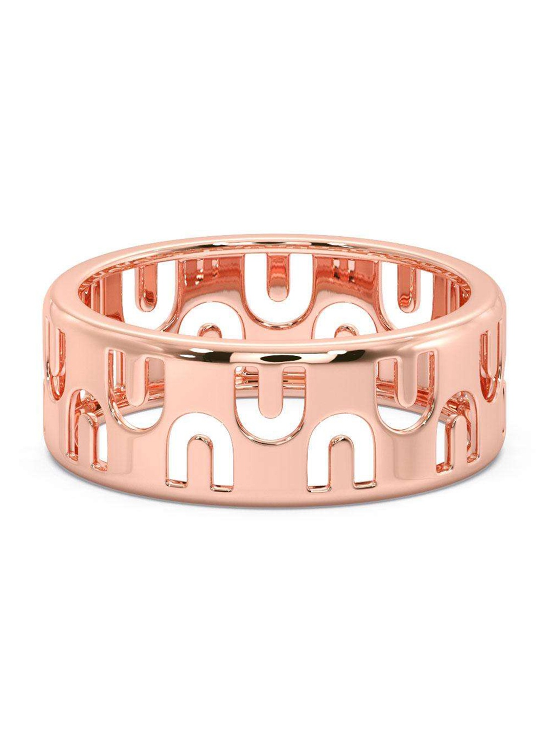 

CANDERE A KALYAN JEWELLERS COMPANY Men 14KT Rose Gold Ring-3.49gm