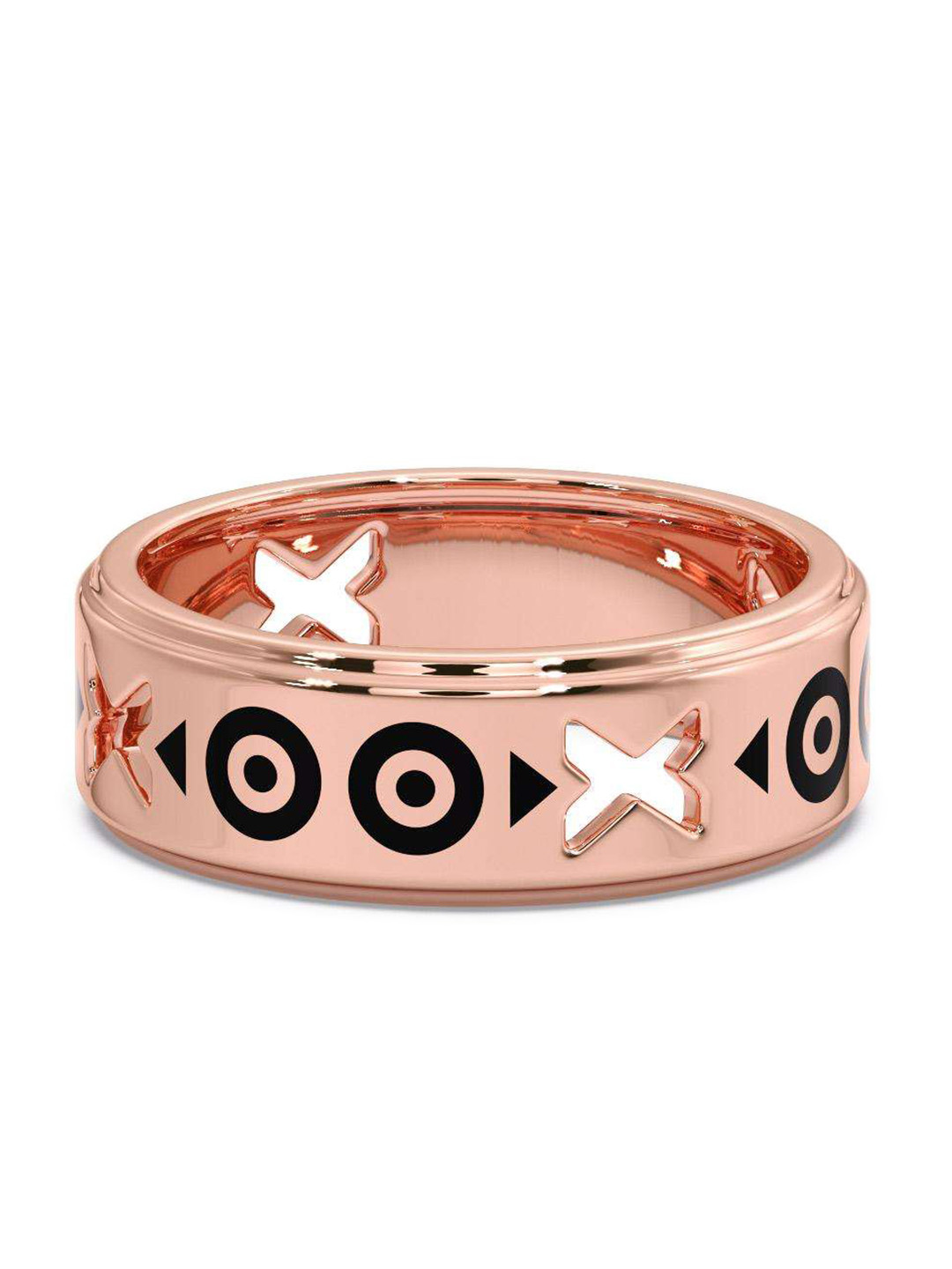 

CANDERE A KALYAN JEWELLERS COMPANY Men 14KT Rose Gold Ring-4.61 g