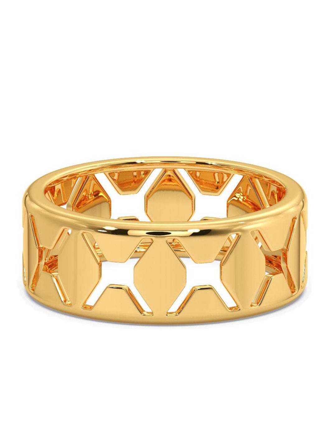 

CANDERE A KALYAN JEWELLERS COMPANY Men 18KT BIS Hallmark Gold Finger Ring- 4.4 g