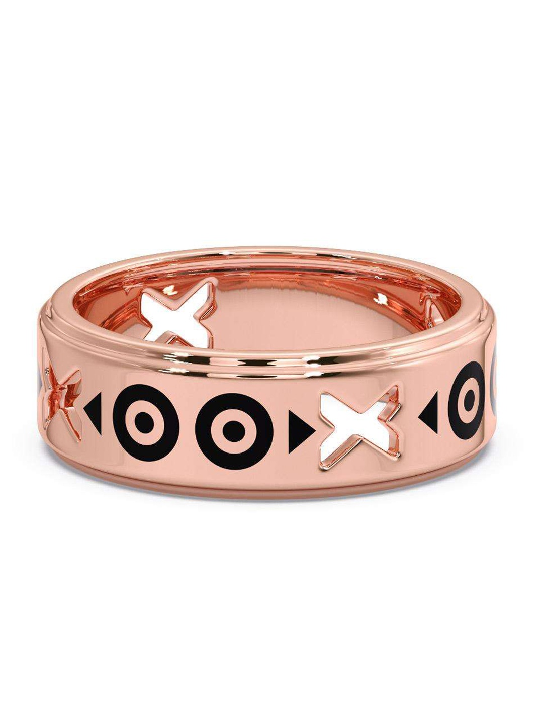 

CANDERE A KALYAN JEWELLERS COMPANY Men 14KT Rose Gold Ring-4.85gm
