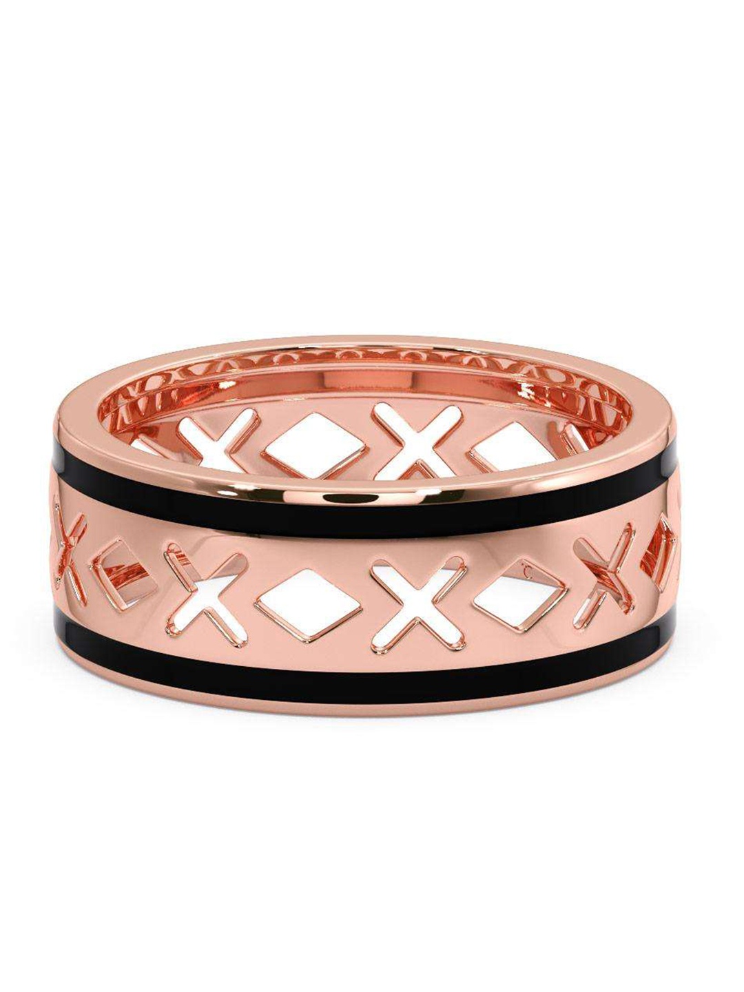 

CANDERE A KALYAN JEWELLERS COMPANY Men 18KT Rose Gold Ring-4.28 g