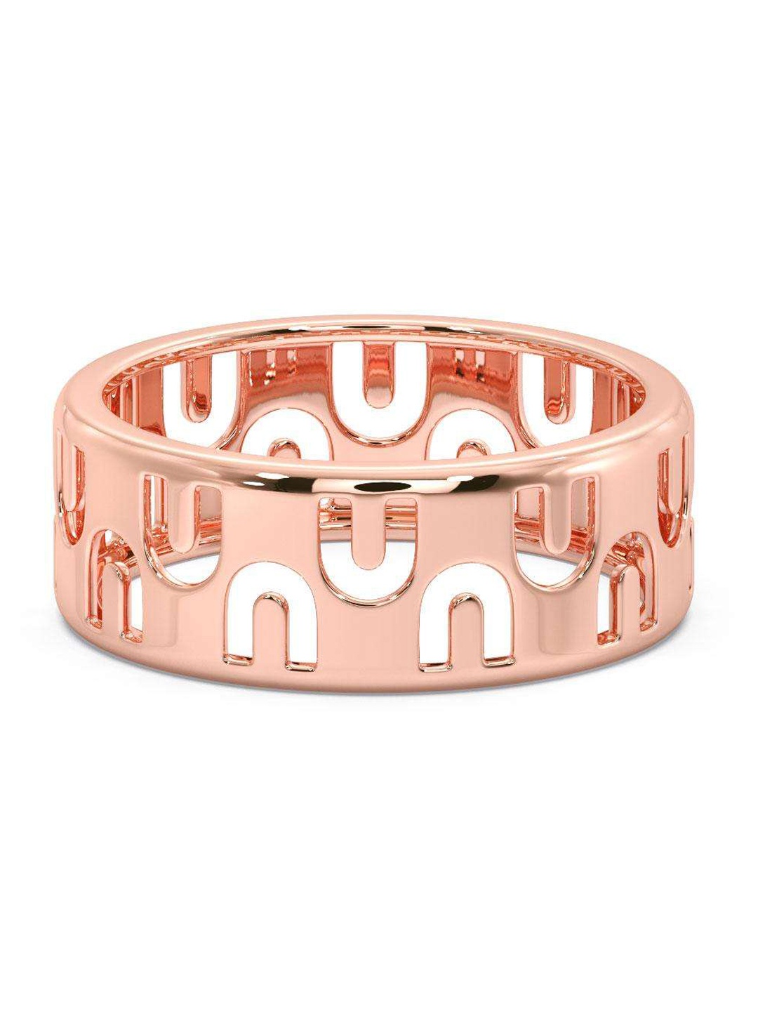 

CANDERE A KALYAN JEWELLERS COMPANY Men 14KT Rose Gold Ring-3.57gm