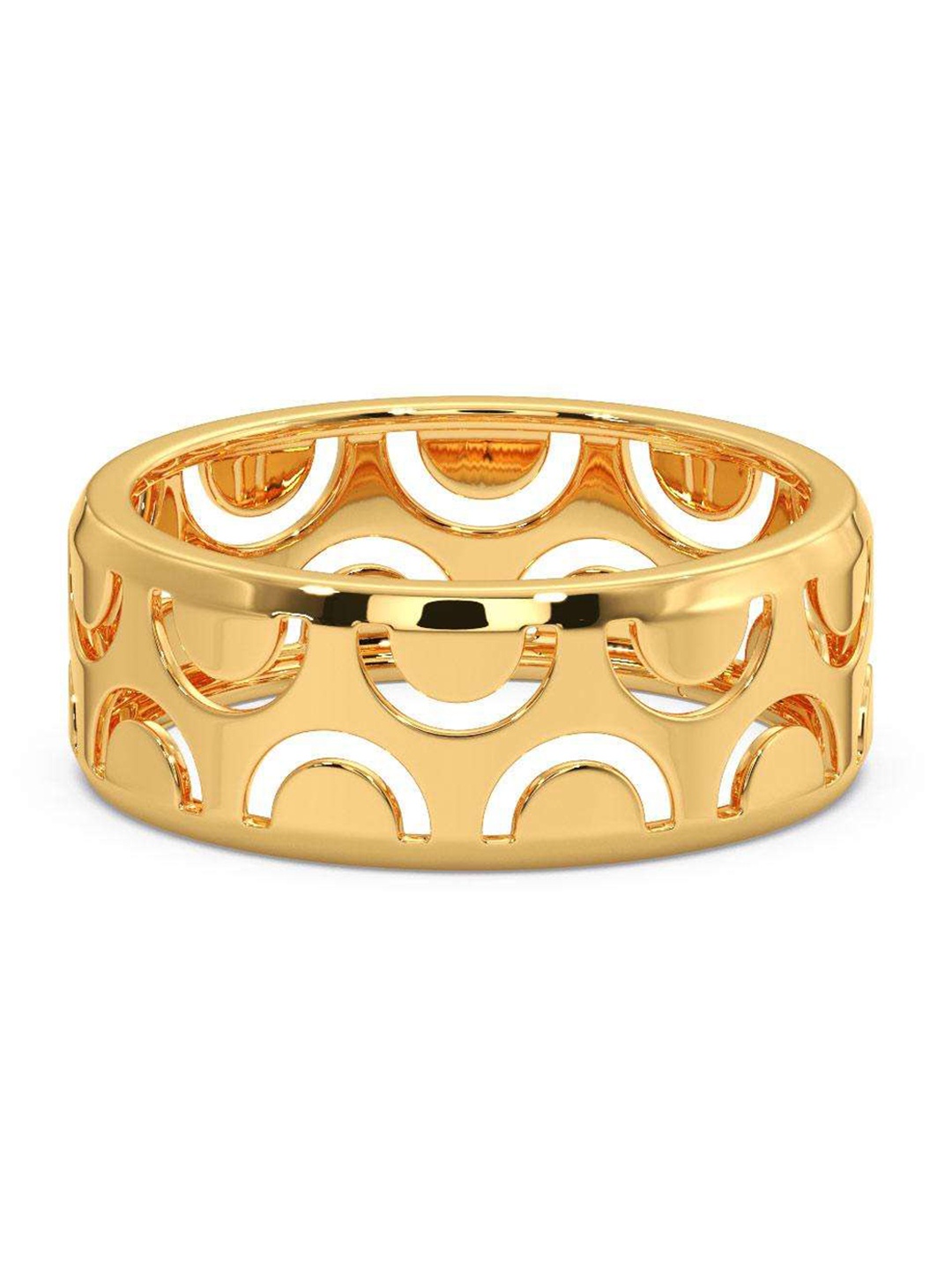 

CANDERE A KALYAN JEWELLERS COMPANY Men 18KT BIS Hallmark Gold Finger Ring-4.2 g