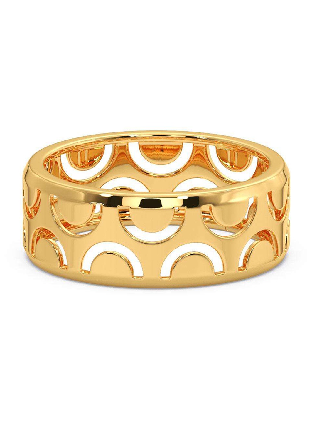 

CANDERE A KALYAN JEWELLERS COMPANY Men 14KT BIS Hallmark Gold Finger Ring 3.71 g