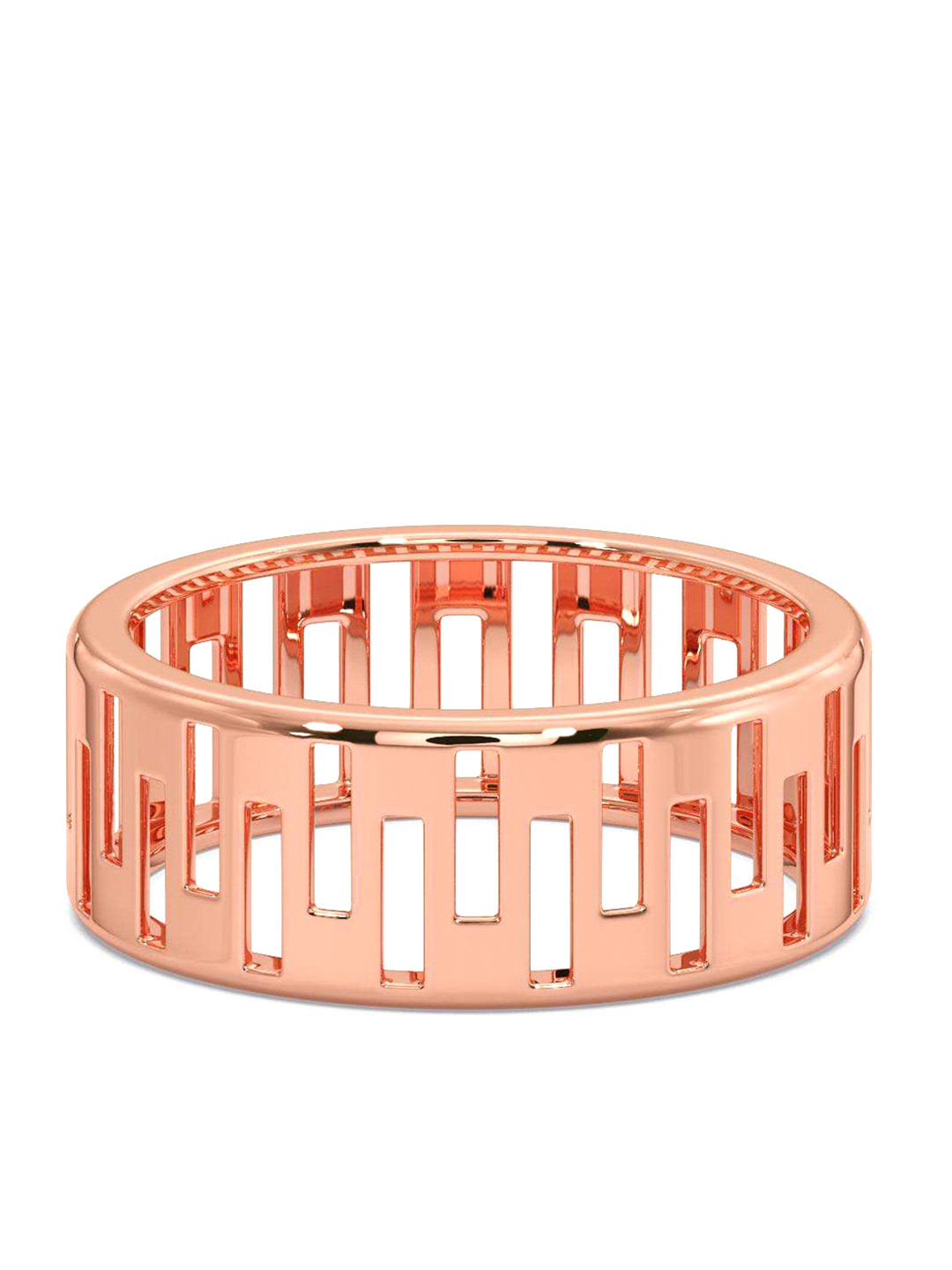 

CANDERE A KALYAN JEWELLERS COMPANY Men 18KT BIS Hallmark Rose Gold Finger Ring-4.03 g