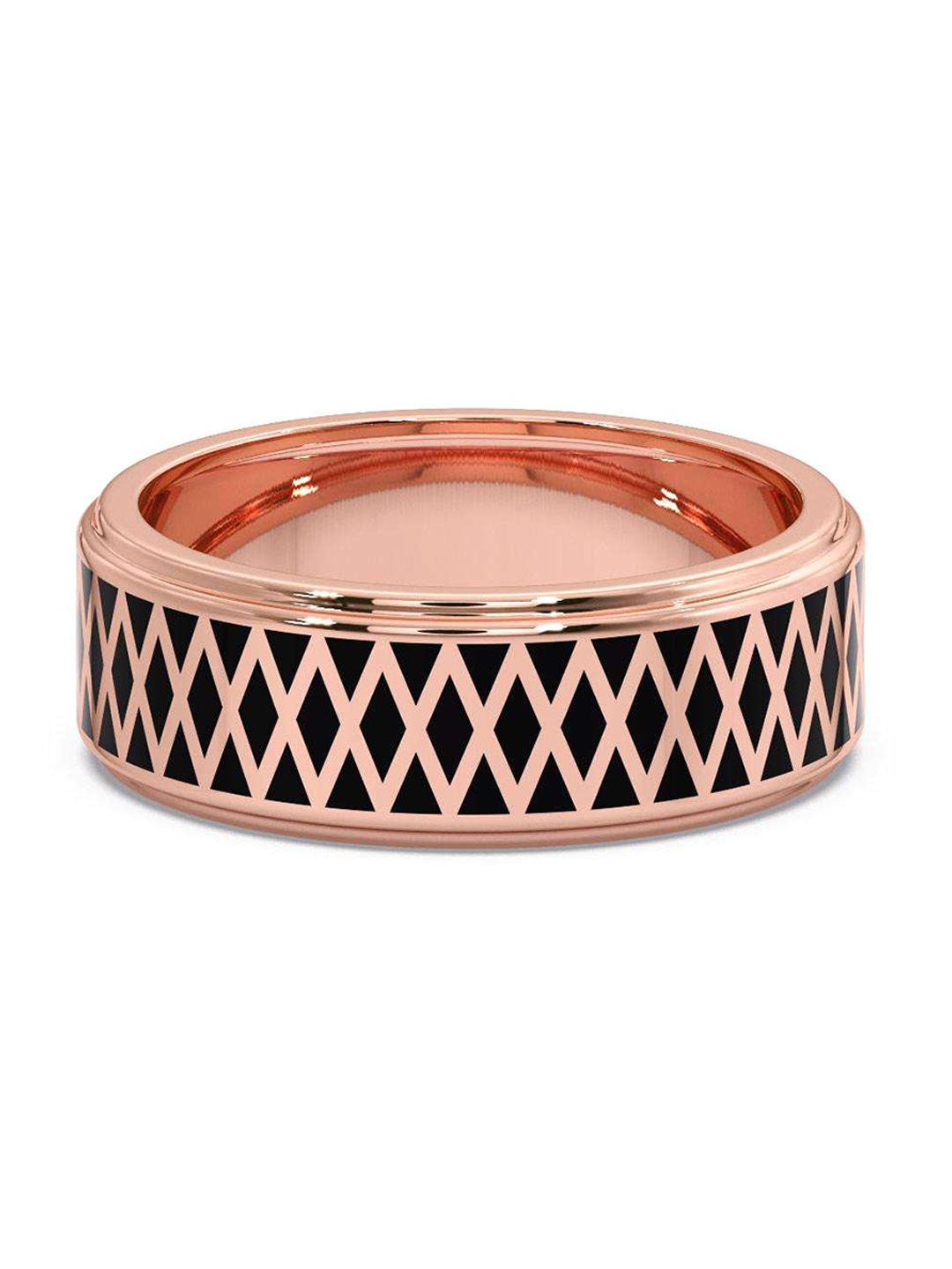 

CANDERE A KALYAN JEWELLERS COMPANY Men 14KT BIS Hallmark Rose Gold Finger Ring - 4.42 g