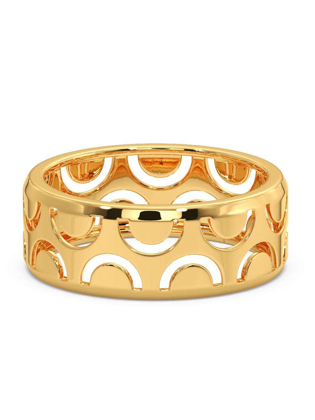 

CANDERE A KALYAN JEWELLERS COMPANY Men 14KT BIS Hallmark Gold Finger Ring-3.49gm