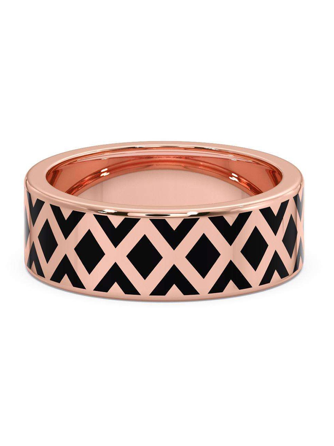 

CANDERE A KALYAN JEWELLERS COMPANY Men 14KT Rose Gold Ring-4.44gm