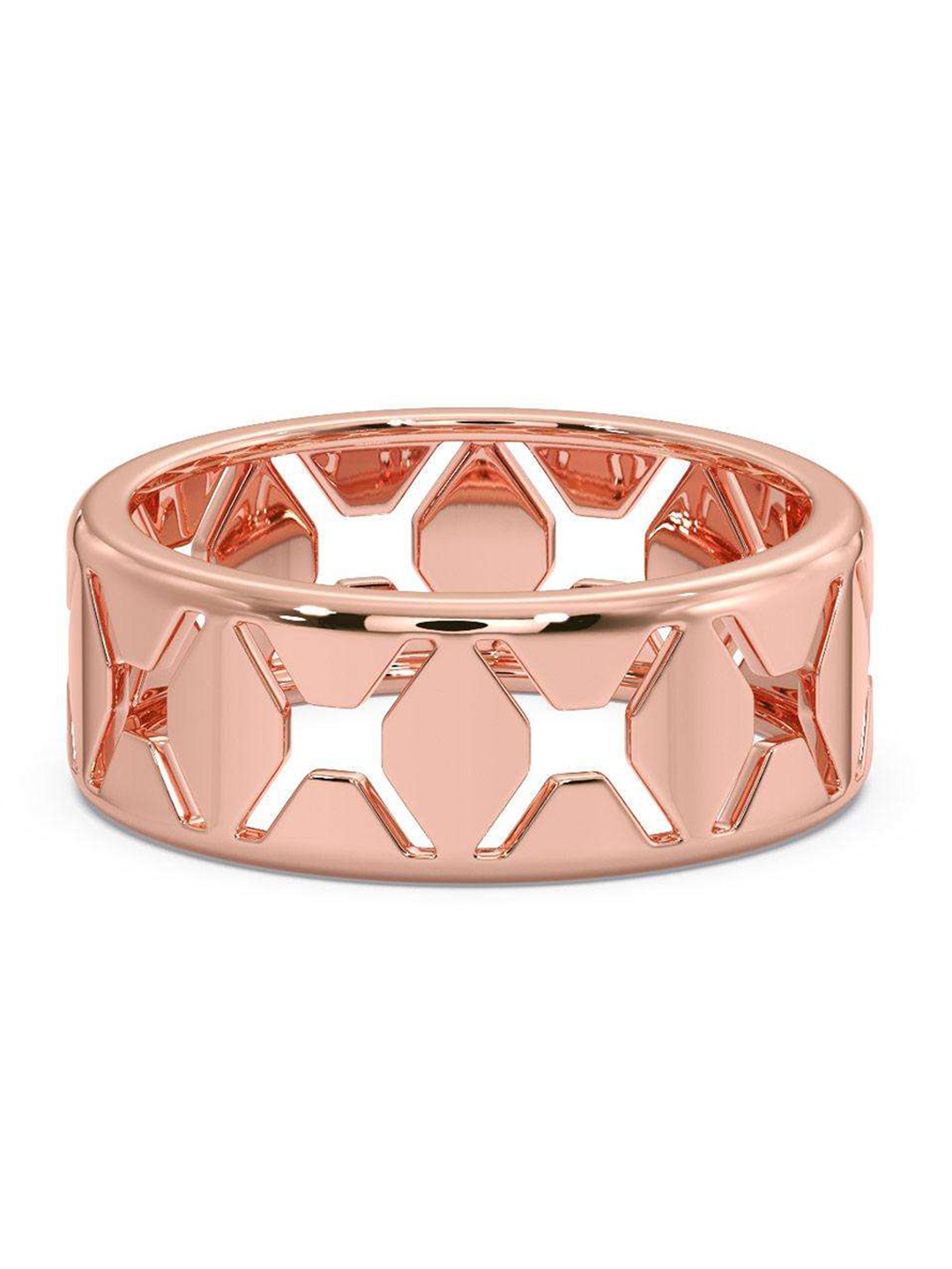 

CANDERE A KALYAN JEWELLERS COMPANY Men 14KT BIS Hallmark Rose Gold Ring - 4.53 gm
