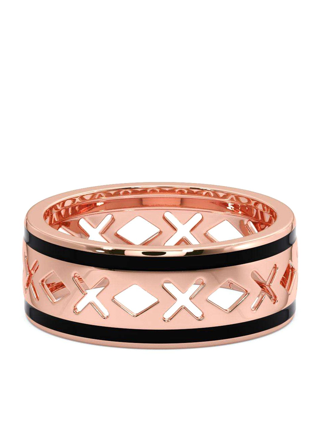 

CANDERE A KALYAN JEWELLERS COMPANY Men 18KT Rose Gold Ring - 3.43 g