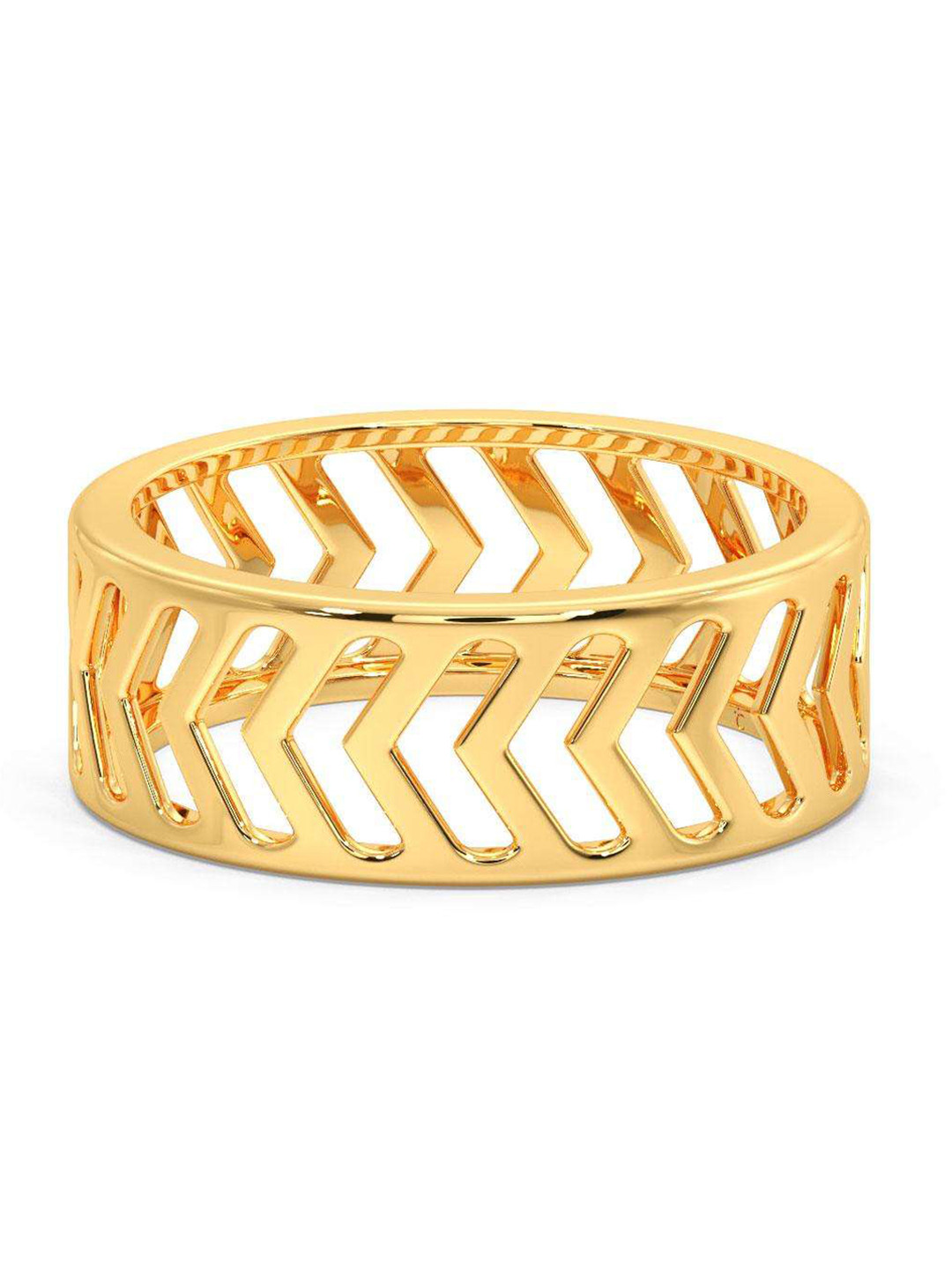 

CANDERE A KALYAN JEWELLERS COMPANY Men 14KT BIS Hallmark Gold Ring 3.55 g