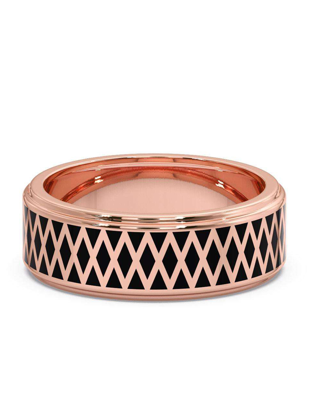 

CANDERE A KALYAN JEWELLERS COMPANY Men 18KT BIS Hallmark Rose Gold Finger Ring-5.65gm