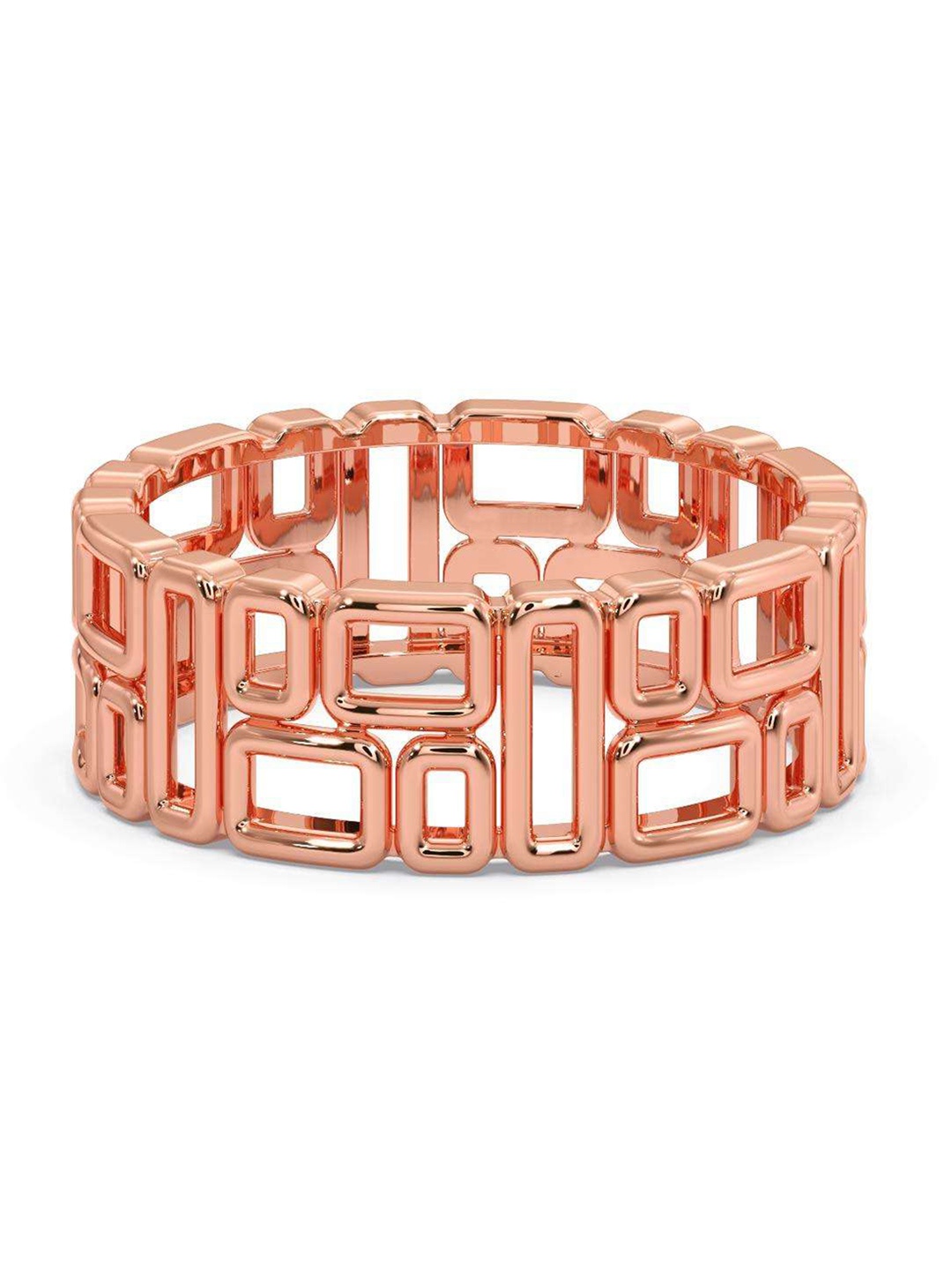

CANDERE A KALYAN JEWELLERS COMPANY Men 18KT BIS Hallmark Rose Gold Ring -3.61 gm