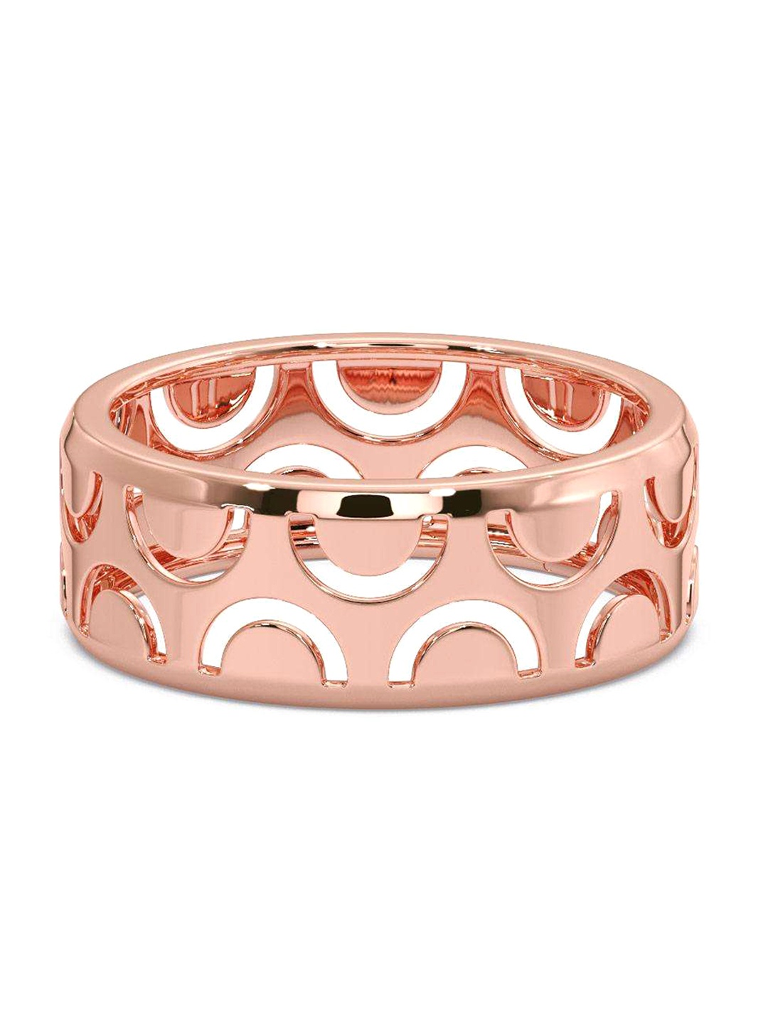 

CANDERE A KALYAN JEWELLERS COMPANY Men 18KT Rose Gold Ring-4.7gm