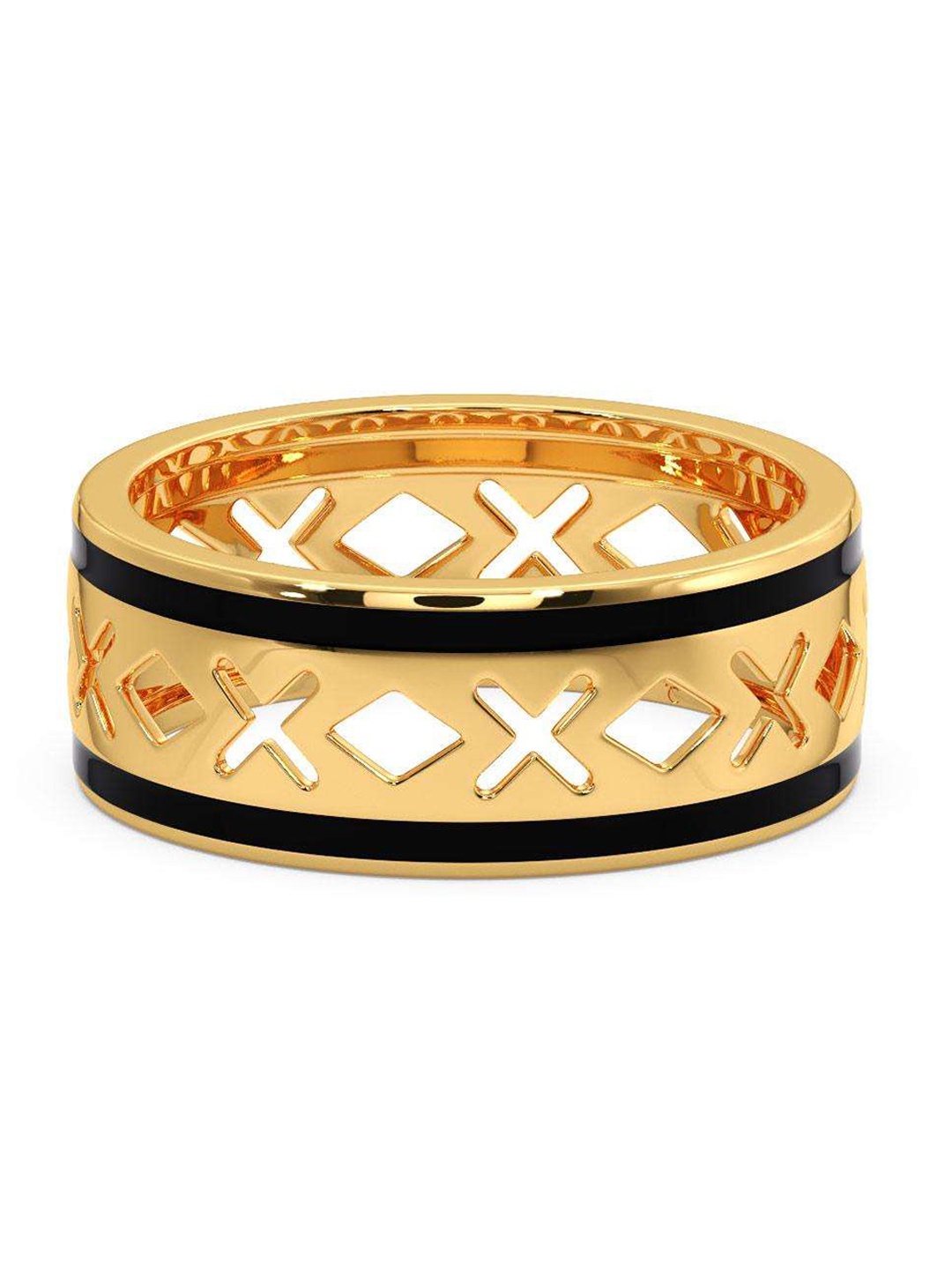 

CANDERE A KALYAN JEWELLERS COMPANY Men 14KT Gold Finger Ring-3.47 g